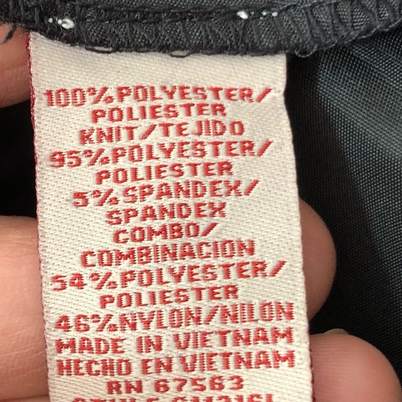 Cato Red/Black Floral Satin Fit and Flare Holiday Dress Size 14 - Picture 7 of 7